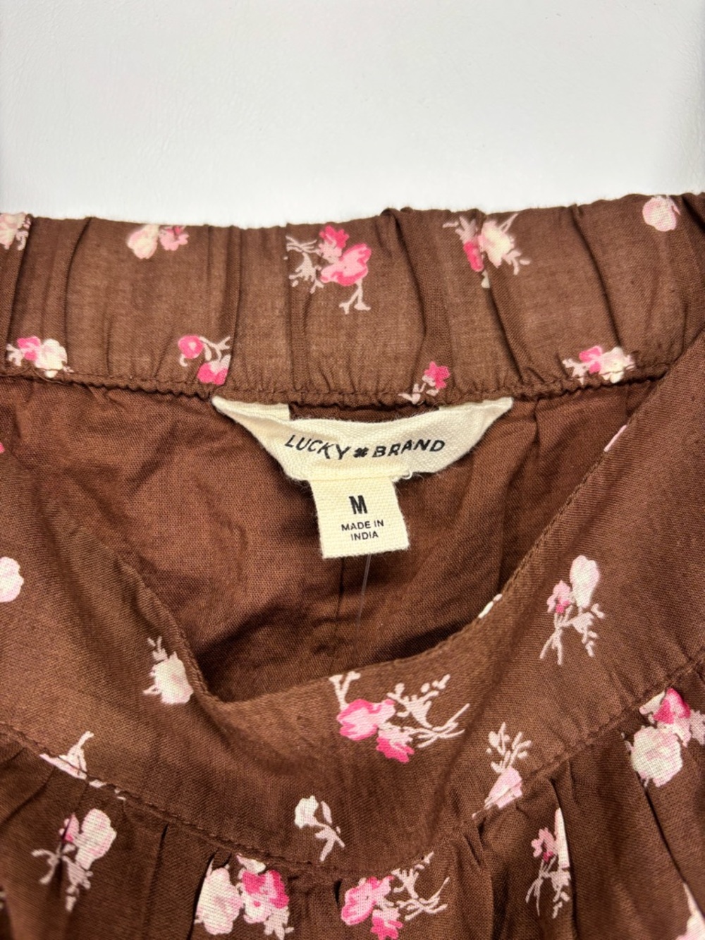 ✨Lucky Brand Women's Cotton Market Day Floral Tiered Dress Size M - Picture 12 of 16